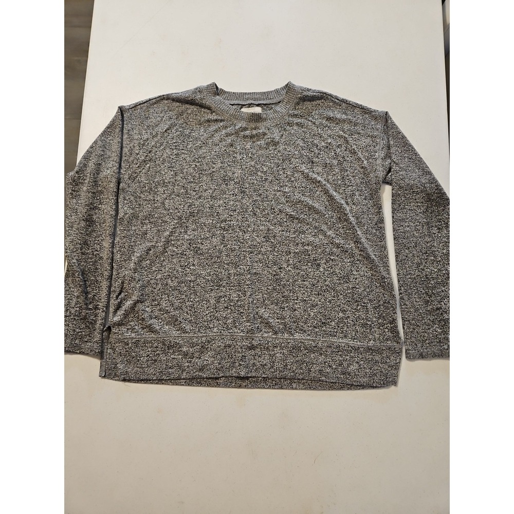 Lucky Brand Knitted Pullover Sweater‎ Women Size Small  Gray Long Sleeves (1118)